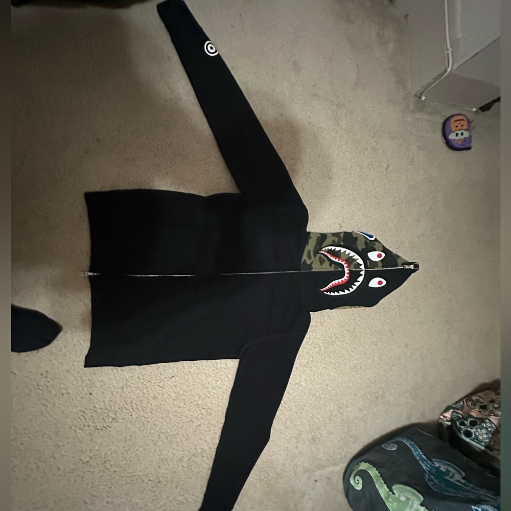 Bape shark full zip hoodie camo hood